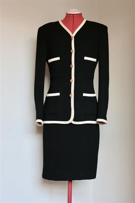 chanel skirt suit|More.